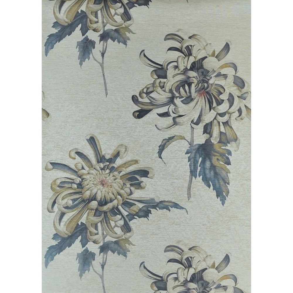 Evelyn Wallpaper 312735 by Zoffany in Tigers Eye Bluestone